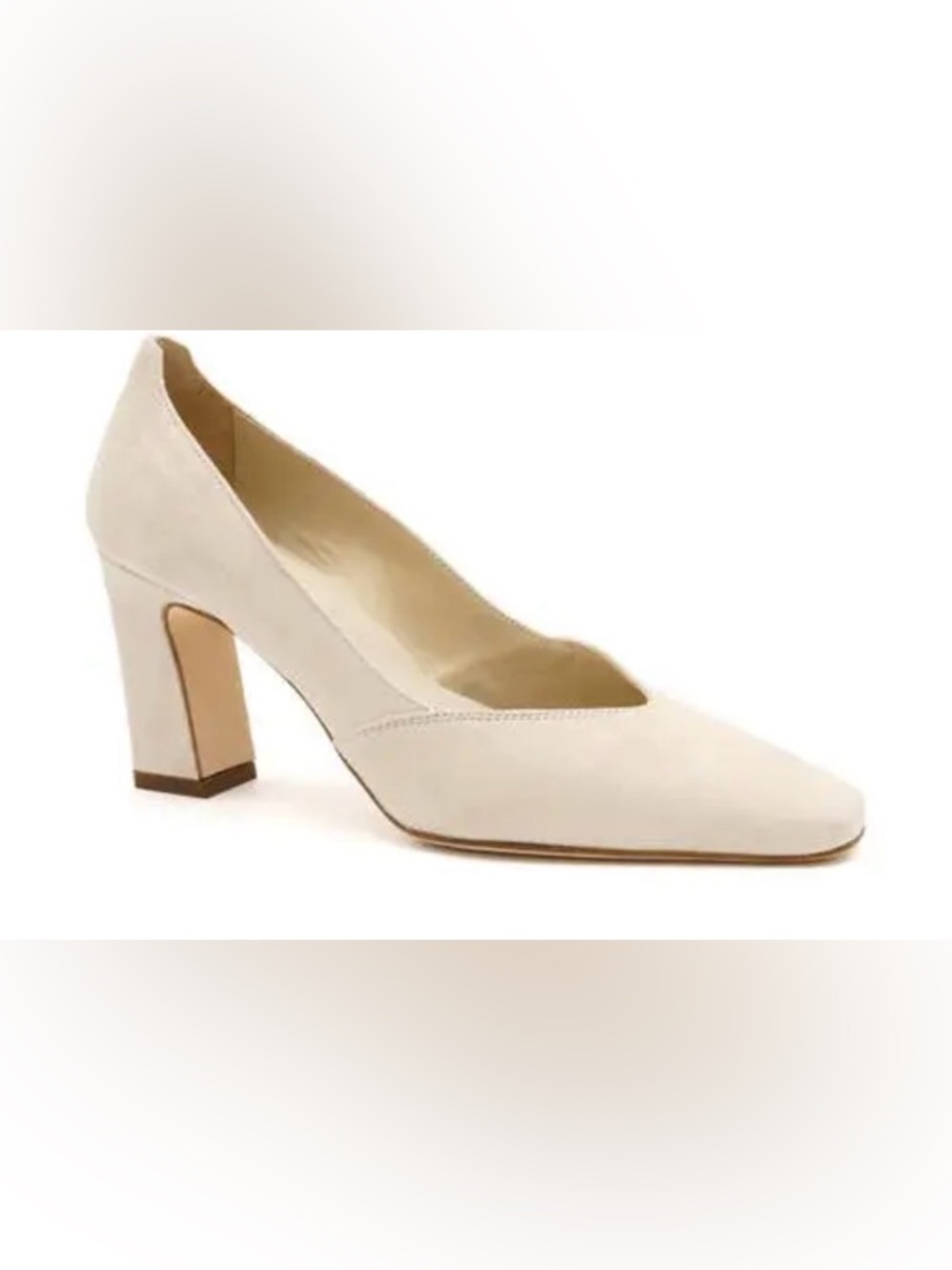 AMALFI BY RANGONI Festa Pump - Ivory Cashmere retails for $270, leather , 8.5